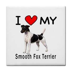  I Love My Smooth Fox Terrier Tile Trivet 