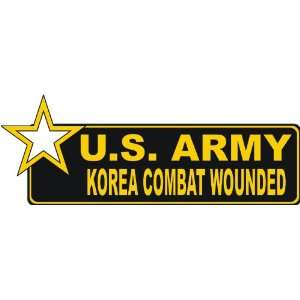  United States Army Korea Combat Wounded Bumper Sticker 