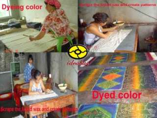   Art Handmade Wax Printing Batik Tapestry   PICK WILD FRUITS GZA1017c46