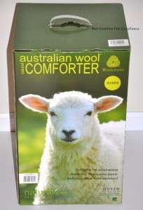 AUSTRALIAN WOOL COMFORTER Natural Home HYPO ALLERGENIC Woolmark NEW in 