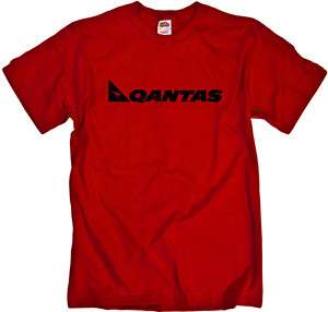 Qantas Retro Logo Australian Airline T Shirt  