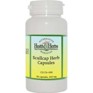   Health & Herbs Remedies Scullcap Herb Capsules, 90 Count Bottle