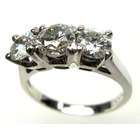 baguette round diamond invisible cut 14k white gold engagement ring