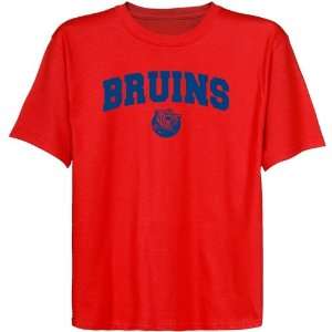  Belmont Bruins Youth Red Logo Arch T shirt: Sports 