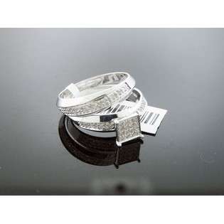 Women 925 Silver .35CT Diamond Engagement Ring Size 6.5  aquacrown 
