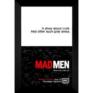  Mad Men (TV) 27x40 FRAMED TV Poster   Style E   2007