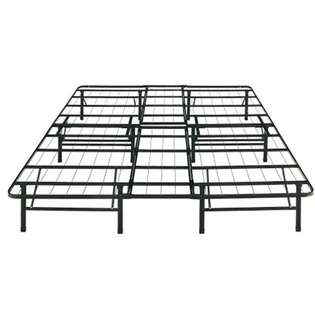   Metal Platform Full Bed Frame w/Headboard Brackets at 