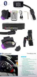 Car  FM Transmitter Bluetooth Steering Wheel USB SD  