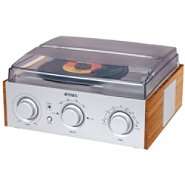   JENSEN 3 Speed Stereo Turntable with AM/FM Stereo Radio 