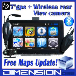 Inch GPS+Wireless Rear Camera Bluetooth 4GCard 128RAM  