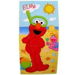 Sesame Street Towel   Elmo Wearing Goggle 