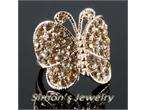 GP Butterfly Ring with Swarovski Crystal JV118 SIZE  