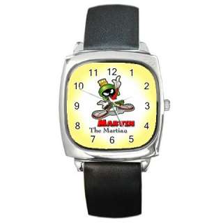 NEW* HOT MARVIN THE MARTIAN Square Metal Watch  