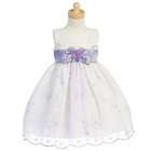 Lito Toddler Girls 3T White Lilac Butterfly Organza Easter Dress