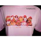 SweetPea Ladies Red Hat Society Kitty Cat T Shirt Pink 2X XXL Plus