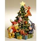 Roman Disney Winnie The Pooh & Friends By The Christmas Tree Lighted 