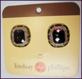 New Lindsay Phillips Accessories Jewel Snaps Sage  