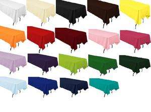 60 inch x 102 inch Polyester Tablecloth (multiple colors available 
