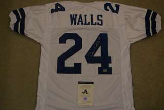 EVERSON WALLS SIGNED AUTO DALLAS COWBOYS JERSEY !! AAA  