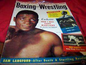 Boxing and Wrestling Magazine 5/1956 Floyd Patterson  