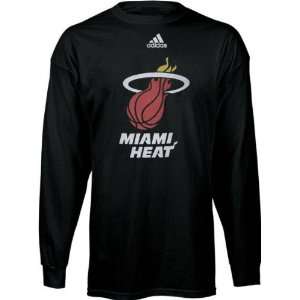  Miami Heat Youth adidas Team Logo Long Sleeve Tee: Sports 