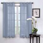   Grommet Sheer Window Curtain Panel in Wedgewood   Size 108 H x 59 W