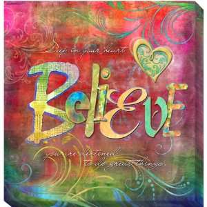  Believe by Connie Haley Gallery Wrapped Custom Canvas 