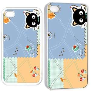  chococat black cat v8 iPhone Hard 4s Case White Cell 