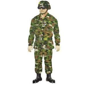   Camouflage Army Guy Cutout   Party Decorations & Wall Decorations