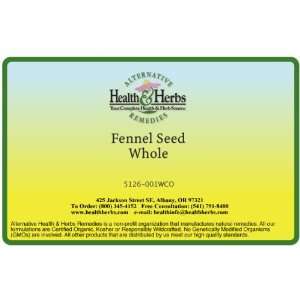  Alternative Health & Herbs Remedies Fennel Seed Whole, 1 