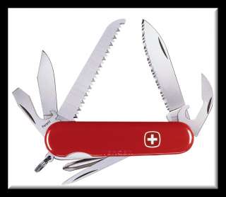 NEW WENGER SWISS ARMY KNIFE Serrated Backpacker® Red 16444  