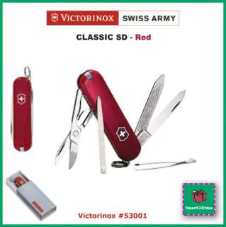 RED_CLASSIC SD_VICTORINOX SWISS ARMY KNIFE   NEW #53001  