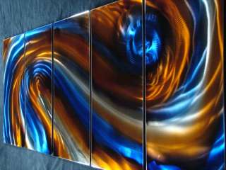 METAL MODERN PAINTING ABSTRACT WALL ART SCULPTURE LARGE  