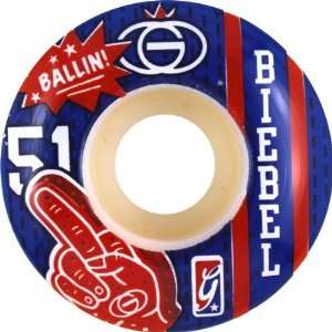 Gold Biebel Ballin 51mm Skate Wheels