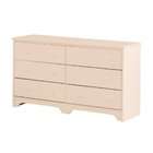 Canwood 6 Drawer Double Dresser   White
