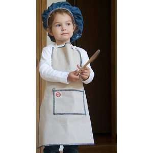  Raw Materials Design Childs Apron in Navy, Serged Edge 