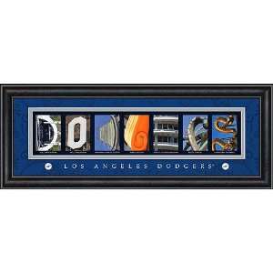  Los Angeles Dodgers Letter Art Frame: Sports & Outdoors