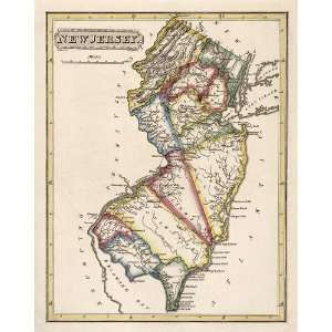  Antique Map of New Jersey (c1817) by Fielding Lucas 
