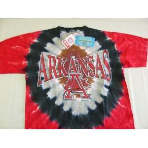  Arkansas Razorbacks ( University Of ) NCAA Tye Dye T Shirt 