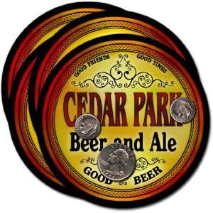 Cedar Park, TX Beer & Ale Coasters   4pk