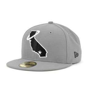   Angels of Anaheim New Era 59Fifty MLB Gray BW Cap Hat: Sports