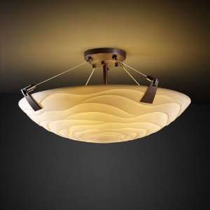  Justice Design Group PNA 9631 18 Semi Flush Bowl W 