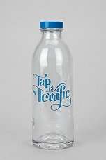Faucet Face Glass Water Bottle