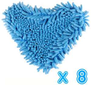 Coral Microfiber Washable Pads for H2O Steam Mop  