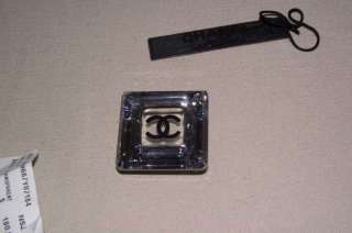 Authentic Chanel Crystal CC Square Pin Brooch Broken  