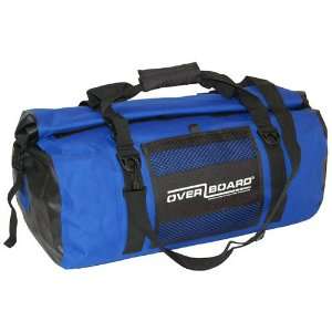 Waterproof 60 Liter Sports Bag Blue Electronically Welded Nylon Fabric 