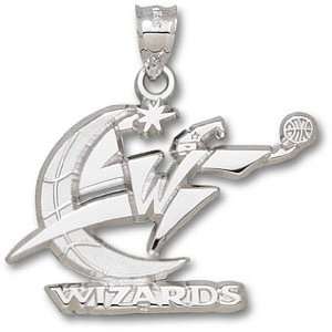  Washington Wizards Sterling Silver Wizard Logo 5/8 