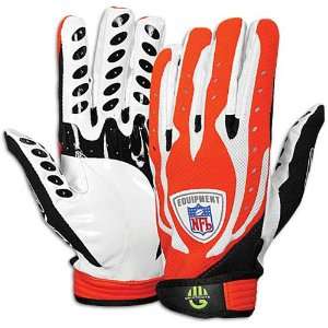   Velocity Grip Football Gloves Orange/White X Large: Sports & Outdoors