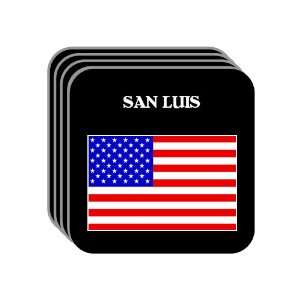  US Flag   San Luis, Arizona (AZ) Set of 4 Mini Mousepad 
