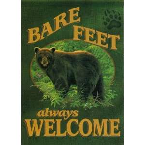  Bare Feet Always Welcome Bear Flag Patio, Lawn & Garden